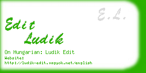 edit ludik business card